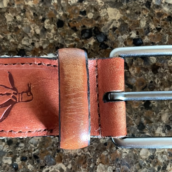 PENGUIN Men's Braided Golf Stretch Belt Tan with Leather Buckle Tab Size 34 36 - Picture 5 of 9